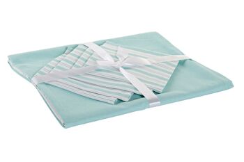 NAPPE SET 4 COTON 150X1X150 VERT MENTHE LC173641 2