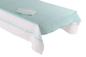 NAPPE SET 4 COTON 150X1X150 VERT MENTHE LC173641 5