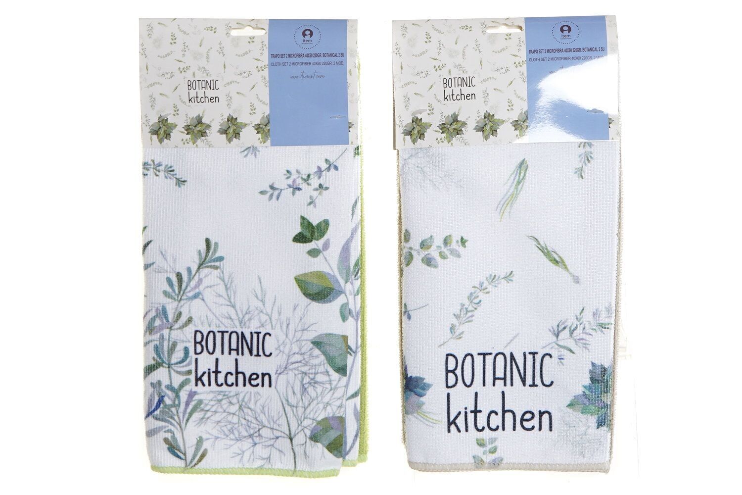 PANNO SET 2 MICROFIBRA 40X60X1 220GR. BOTANICO 2 S LC173897