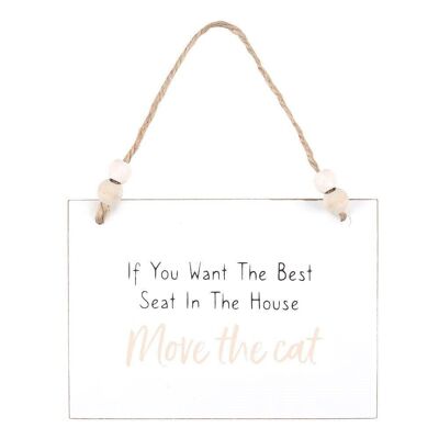 Move The Cat Hanging Sign