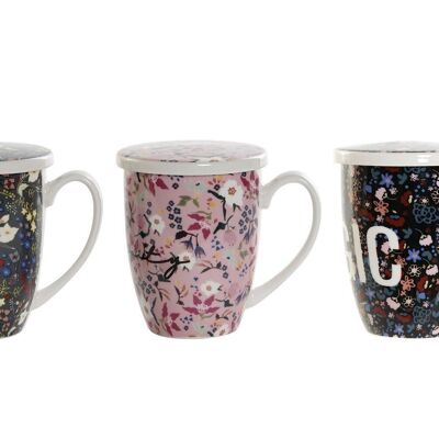 MUG INFUSIONES PORCELANA 12X8,3X11 380ML, 3 SURT. LC175741