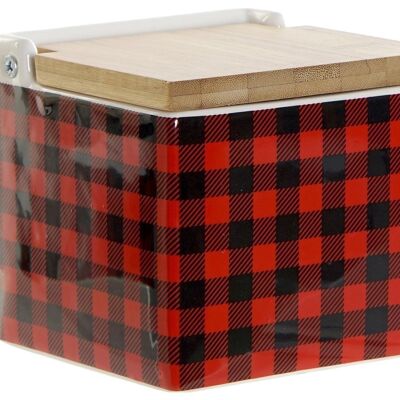 SALT SHAKER DOLOMITE BAMBOO 11,5X11,5X11 750 RED LC175826