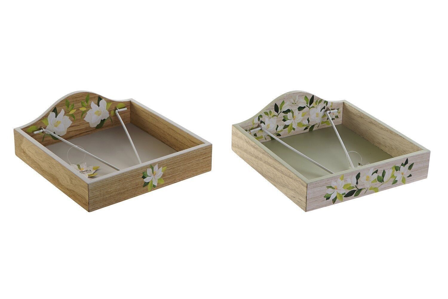 SERVIETTENHALTER MDF METALL 18X18X4.2 MAGNOLIO 2 SORTIMENTE. LC175973