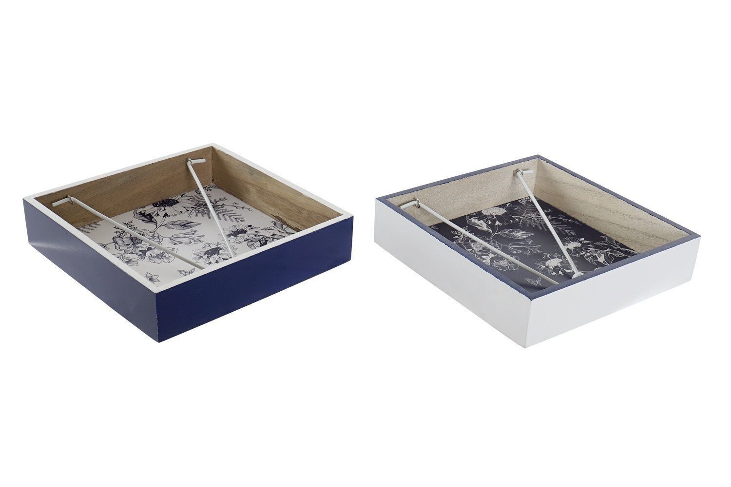 NAPKIN HOLDER MDF METAL 18X18X4 SUNFLOWERS 2 ASSORTMENTS. LC179147