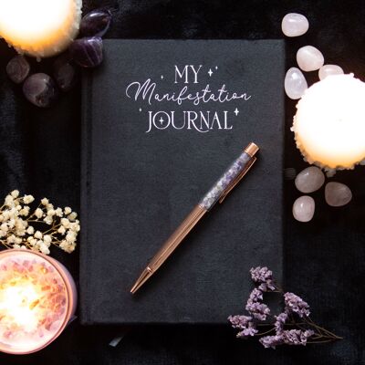 Manifestation Journal mit Amethyst Pen