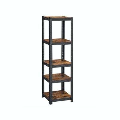 Heavy-duty shelf narrow with 5 shelves 150 x 37 x 37 cm (H x L x W)