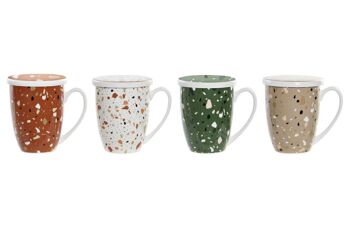 TASSE À INFUSION EN PORCELAINE 12X9X11 380ML, 4 ASSORTIMENTS. LC179347 1