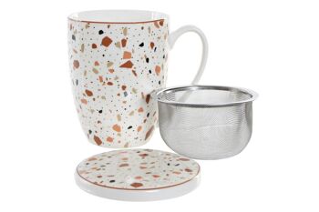 TASSE À INFUSION EN PORCELAINE 12X9X11 380ML, 4 ASSORTIMENTS. LC179347 4