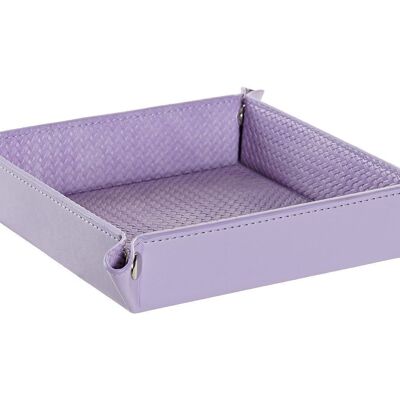 POCKET TRAY PU 20X20X4 LILAC LD185995