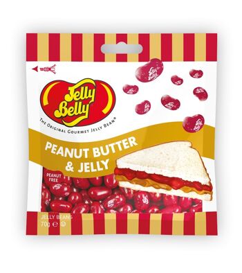 Jelly Belly 70g Beurre de cacahuète et sachet de gelée 42425