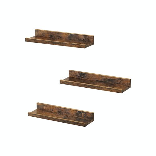 Set de 2 estantes para cuadros de madera blancos de 80 cm