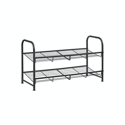 Metalen schoenenrek met 2 niveaus 68,5 x 27,5 x 37 cm (L x B x H)