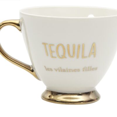 Taza blanca "Tequila"