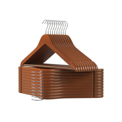 Set van 20 houten hangers 44,5 x 1,2 x 23 cm (L x B x H)