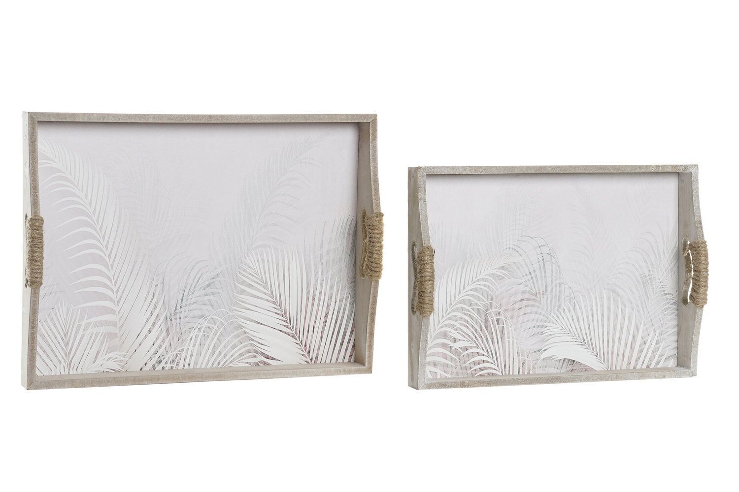 TABLETTSET 2 MDF SEIL 40X30X6 TROPICAL GRAU LD193805