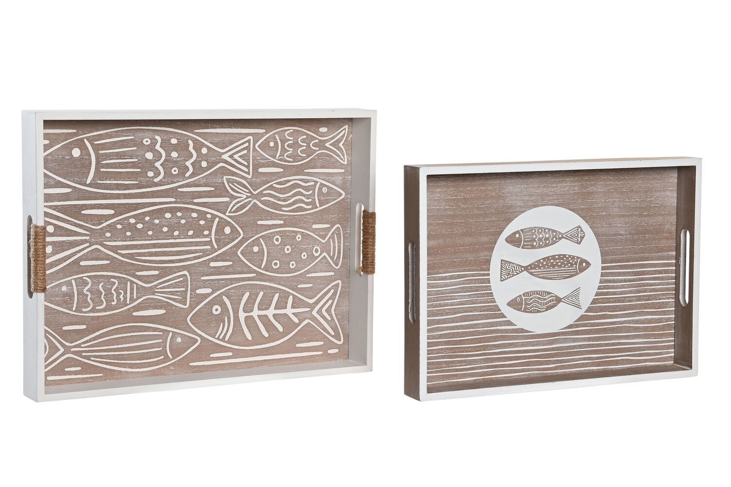 TABLETTSATZ 2 MDF 40X30X4,5 NATUR FISCH LM203826