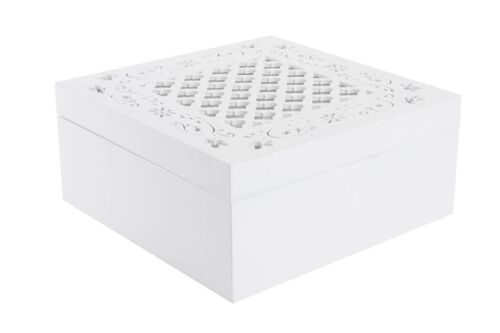 CAJA INFUSIONES MADERA 18X18X8 PC180164