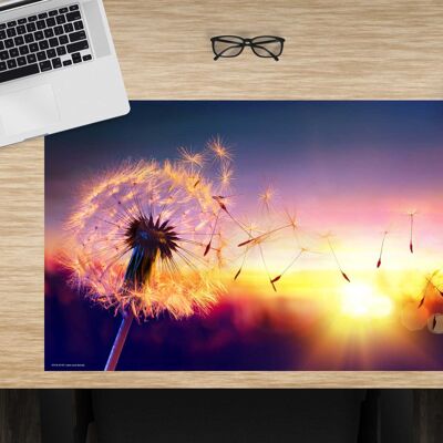 Premium Vinyl Desk Pad for Kids and Adults - Dandelion in the Sunlight - 60 x 40 cm (BPA Free)