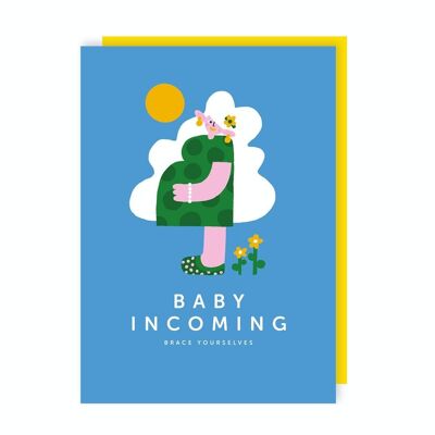 Baby Incoming Card Pack of 6