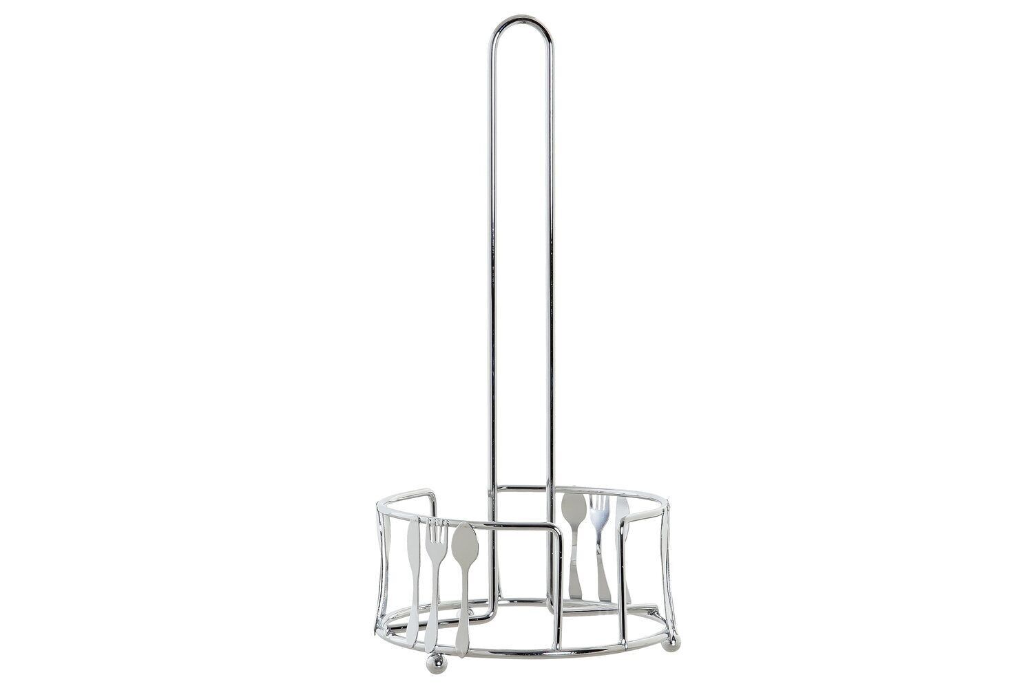 ROLLENHALTER AUS VERCHROMTEM METALL 14X14X29 BESTECK PC185163