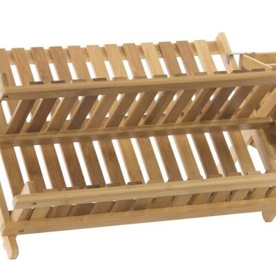 ESCURREPLATOS BAMBU 45X35X25 CUBERTERO NATURAL PC185397