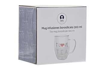 MUG INFUSION BOROSILICATE 13X9X11,5 400 ML, INFU PC186175 3