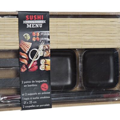 SUSHI SET 7 BAMBU GRES 27,8X17,8X3 NATURAL PC186230