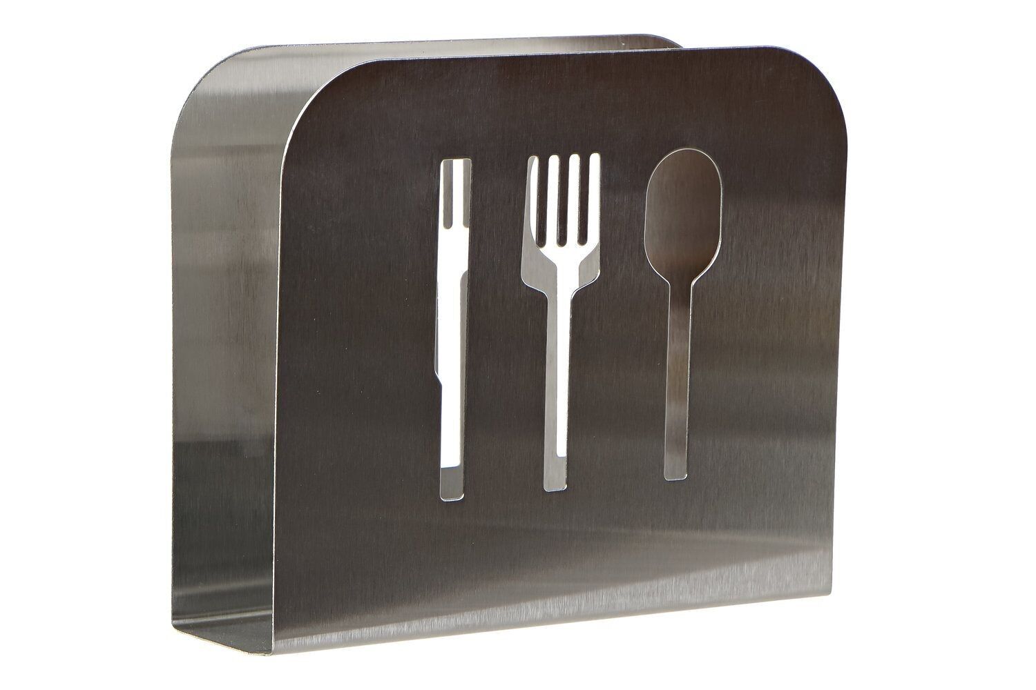 SERVIETTENHALTER EDELSTAHL 15X4X12,5 SILBER PC186743