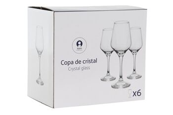 GOBELET SET 6 VERRE 7X7X20 250ML, EAU CLAIRE PC186756 4