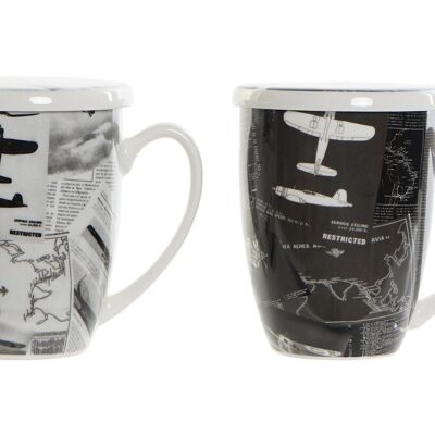 MUG INFUSIONES PORCELANA 12X8,3X11 380ML AVIACION PC186848