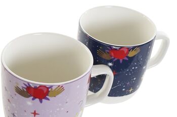 MUG PORCELAINE 12X8,5X10 380ML, BONNE CHANCE 2 ASSORTIMENTS. PC186858 3