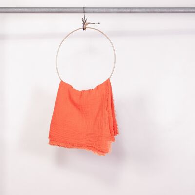 Cloth - Pure cotton muslin cloth - ELLA -Orange