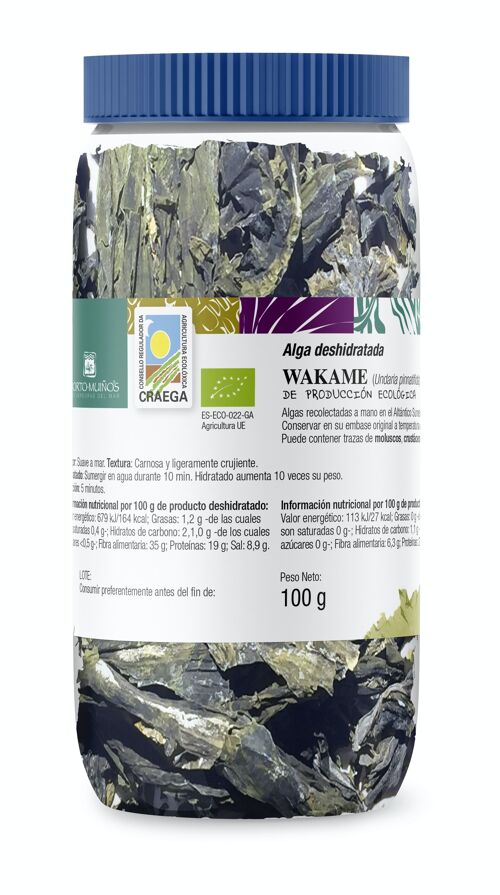 Algas - Wakame deshidratado ECO 100g