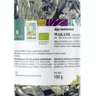 Algen - ECO dehydriertes Wakame 100g