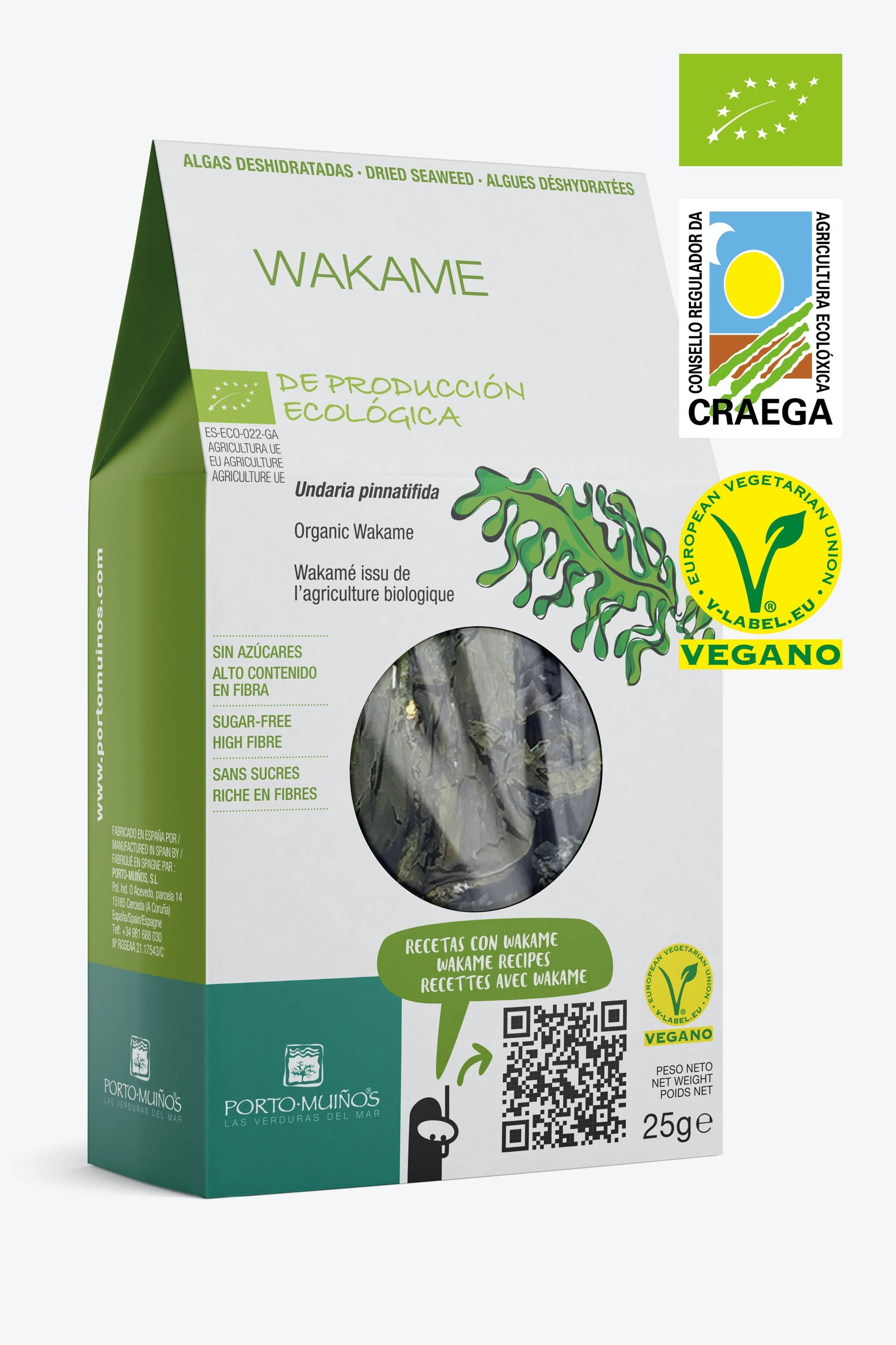 Algues Séchées - Wakame BIO 100 g (sac aluminium) - PORTO MUINOS –  Biolaboratorium