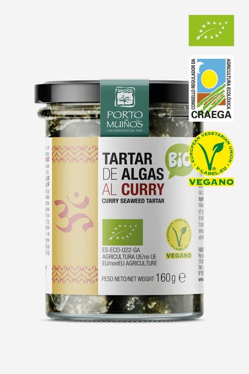 Organic seaweed tartar with curry