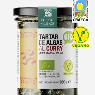 Organic seaweed tartare with curry
