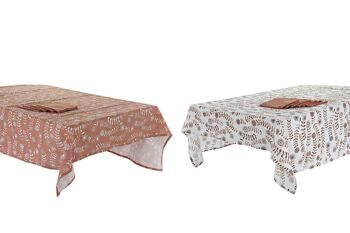 NAPPE SET 5 COTON 150X150X0,5 2 ASSORTIMENTS. PC186925 1