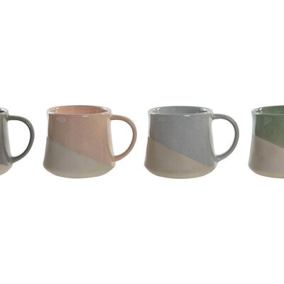 MUG GRÈS 12.5X10X8.5 385ML, 4 ASSORTIMENTS. PC188232