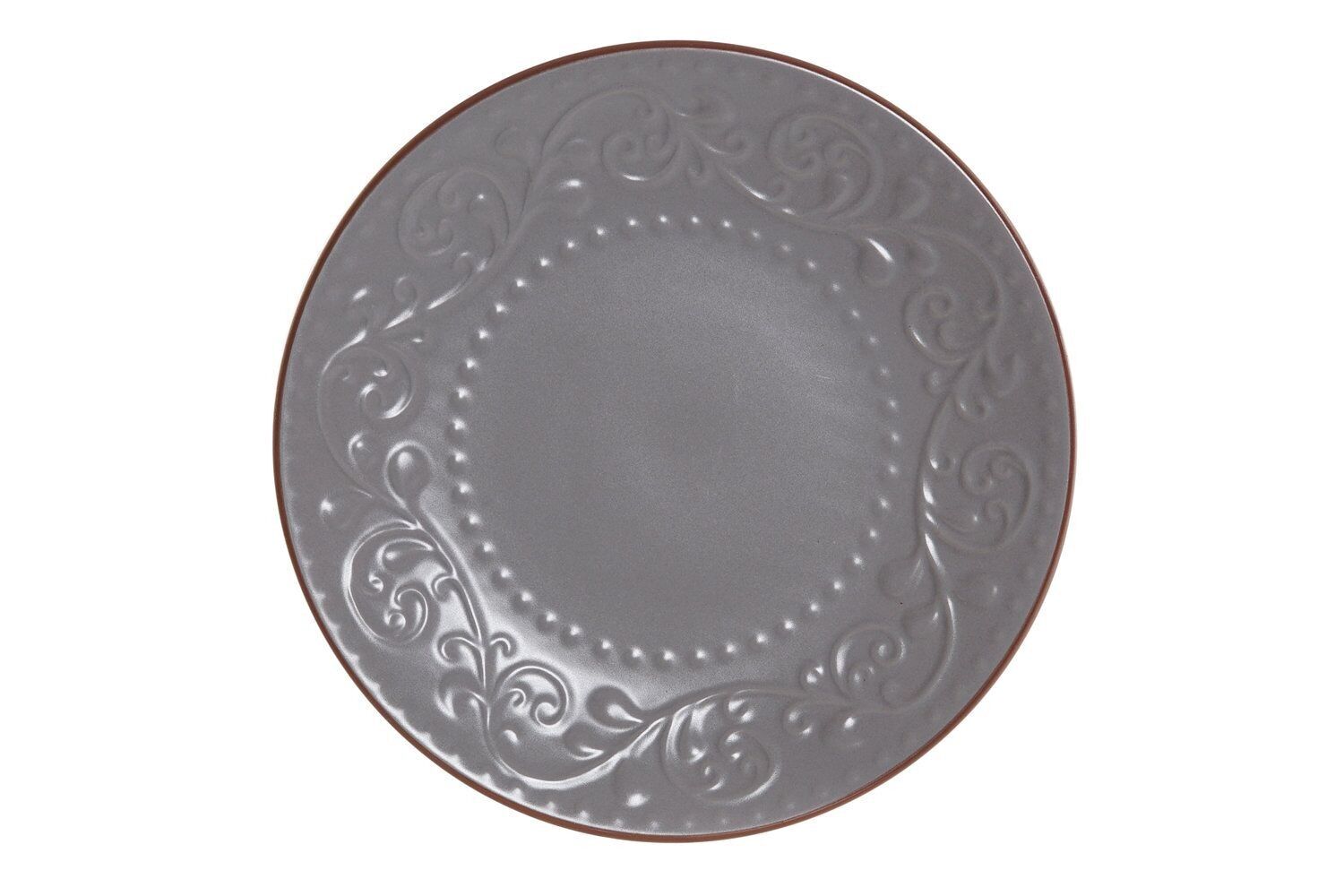 STEINZEUGPLATTE 21X21X2,5 GRAU RELIEF PC188261