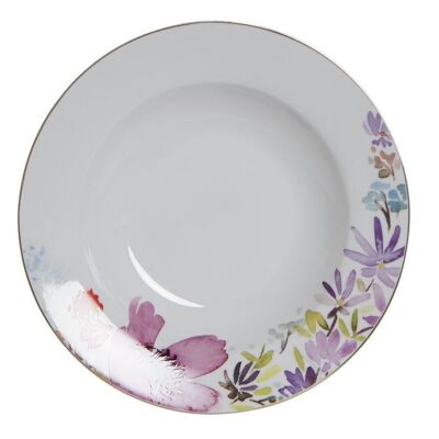 PLATO PORCELANA 22X22X3 PLATO PORCELANA FLORES 2 S PC189360