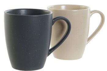 MUG SET 4 GRES HOMME 19X13X31 300 ML, BEIGE PC189473 4