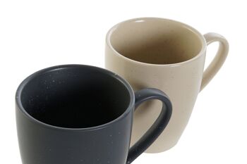 MUG SET 4 GRES HOMME 19X13X31 300 ML, BEIGE PC189473 5