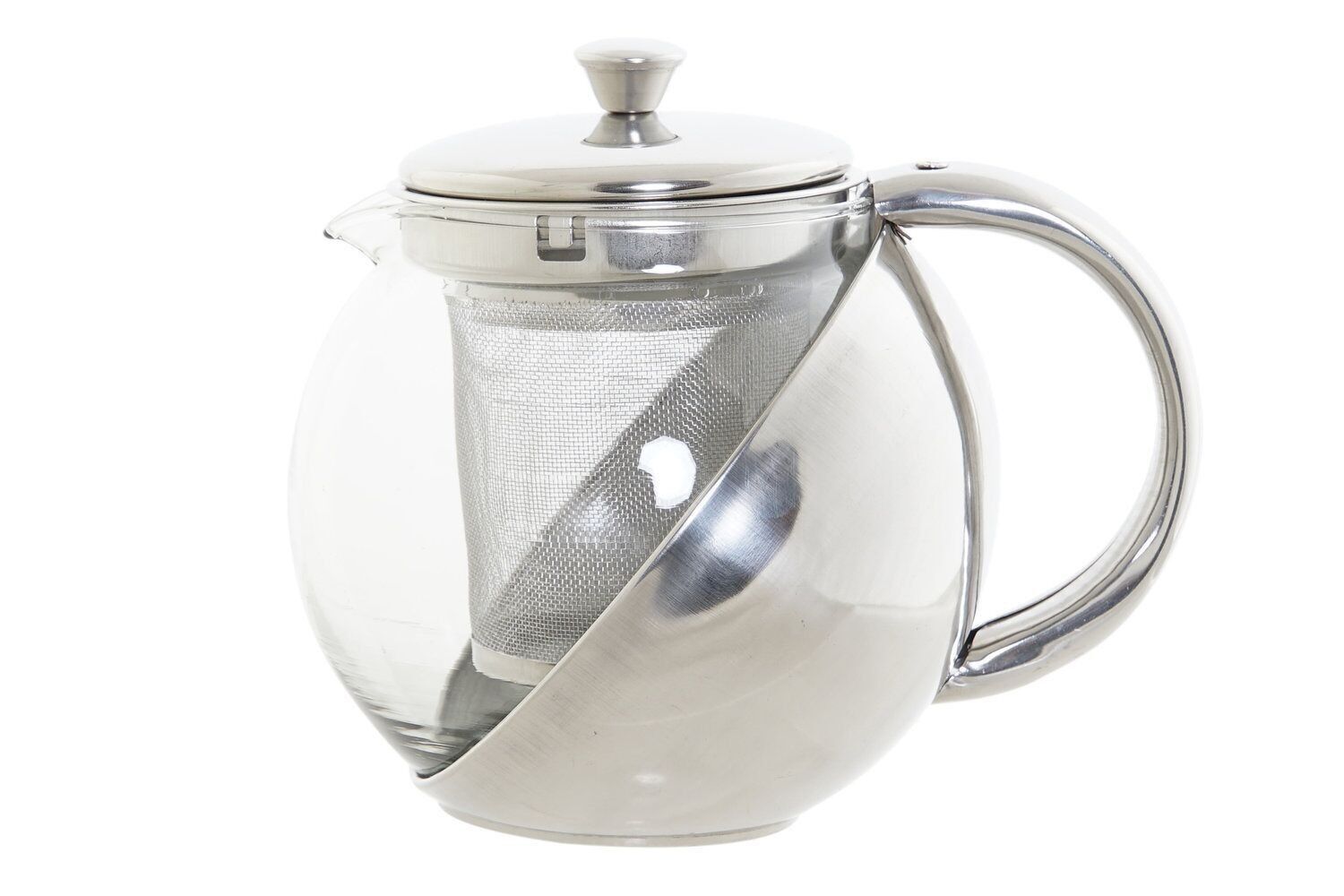 THÉIÈRE VERRE INOX 14X11X12 INFUSEUR 500ML PC189483