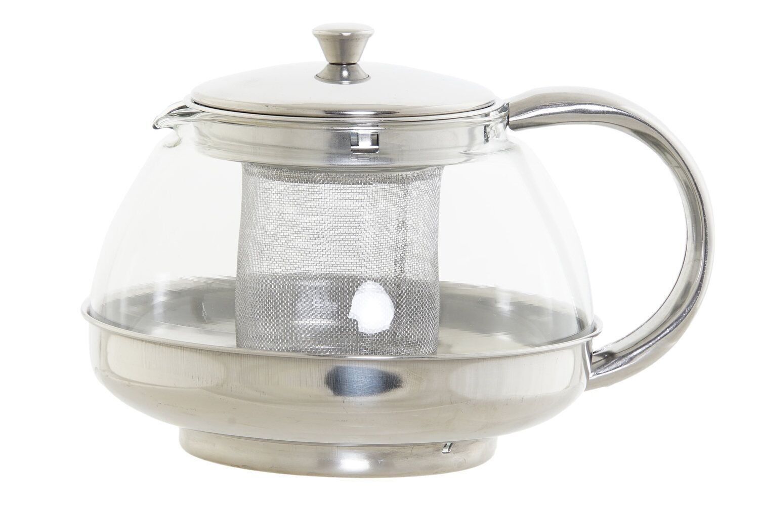 THÉIÈRE VERRE INOX 18X14X12 INFUSEUR 1050ML PC189484