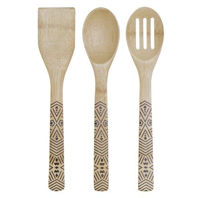 SET 3 UTENSILI BAMBOO 6X1X30 NATURALE PC189510