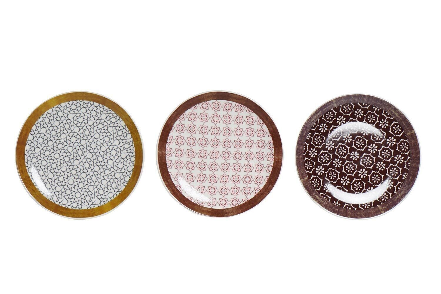 NEUE KNOCHENPLATTE 21X21X2 ETHNISCH 3 SORTIMENTE. PC189564