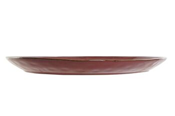 PLATEAU GRÈS 37X30,4X3,4 TERRACOTTA VERRE PC189588 4