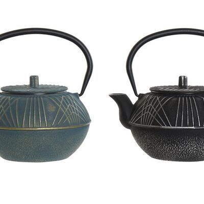 CAST IRON TEAPOT 18,5X16X18 1000ML, 2 ASSORTMENTS. PC189889