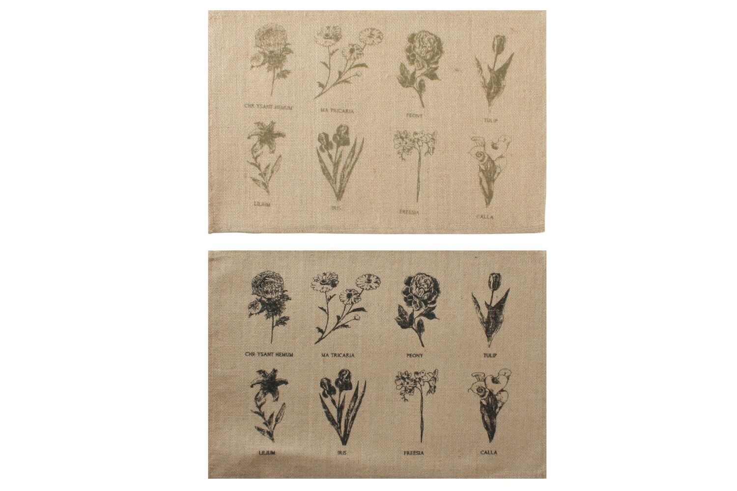 INDIVIDUAL JUTE 45X30X0.1 BOTANICAL 2 SURT. PC190267